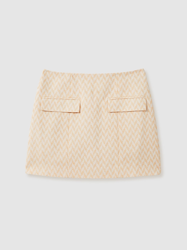 Anna Quan Chevron Weave Mini Skirt - Imagen 2 de 6 Anna Quan Chevron Weave Mini Skirt - Imagen 2 de 6