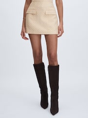 Anna Quan Chevron Weave Mini Skirt - Image 3 of 6