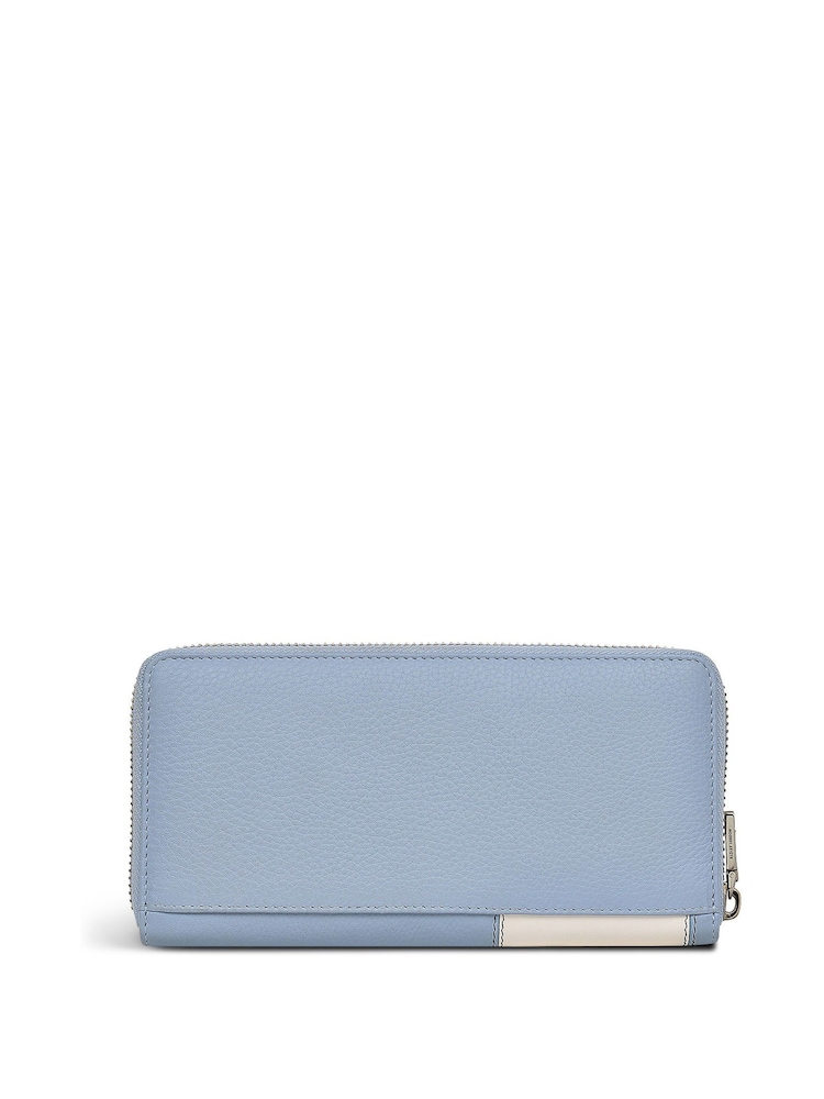 Radley London Large Blue Into the Woods Zip Around Matinee Purse - Image 2 of 3 Radley London Large Blue Into the Woods Zip Around Matinee Purse - Image 2 of 3