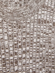 Anna Quan Mélange-Knit Mini 100% Cotton Dress - Image 6 of 6