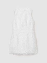 Anna Quan Feather Knit Mini Dress - Image 2 of 6