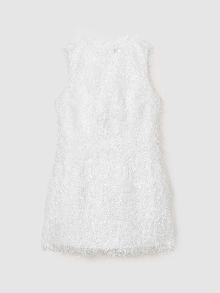 Anna Quan Feather Knit Mini Dress - Image 2 of 6