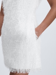Anna Quan Feather Knit Mini Dress - Image 4 of 6