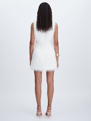 Anna Quan Feather Knit Mini Dress - Image 5 of 6