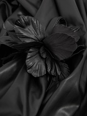 Halston Faux Leather One-Shoulder Maxi Dress - Image 6 of 6