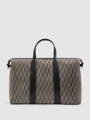 Reiss Franco Monogram-Print Coated-Canvas Holdall - Bild 1 von 5