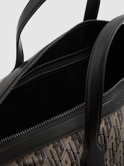 Reiss Franco Monogram-Print Coated-Canvas Holdall - Bild 3 von 5