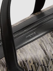 Reiss Franco Monogram-Print Coated-Canvas Holdall - Bild 5 von 5