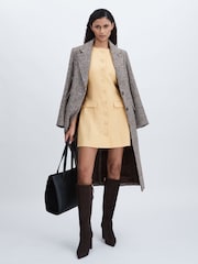 Anna Quan Button Through Mini Dress With Wool - Image 3 of 6