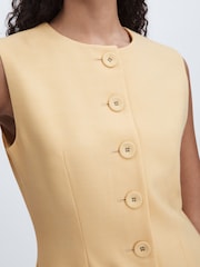 Anna Quan Button Through Mini Dress With Wool - Image 4 of 6