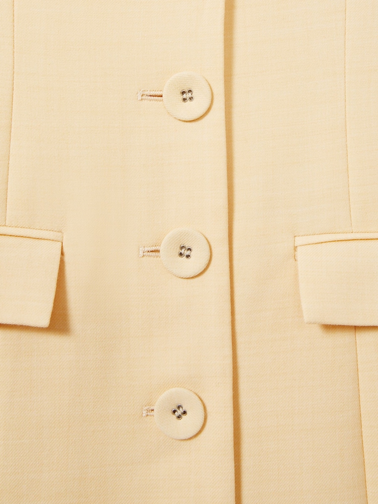 Anna Quan Button Through Mini Dress With Wool - Image 6 of 6