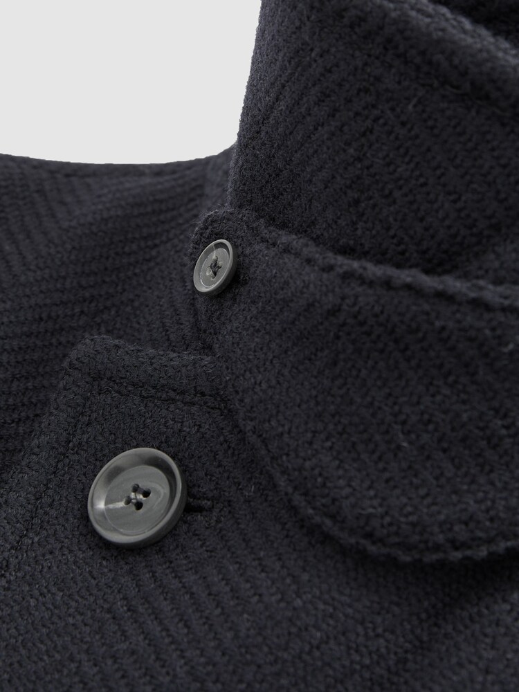 Oscar Jacobson Wool Herringbone Double-Breasted Coat - Image 6 of 6