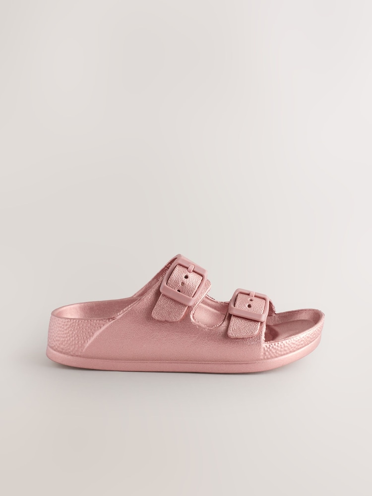 Pink Double Buckle Sandals - Image 2 of 6