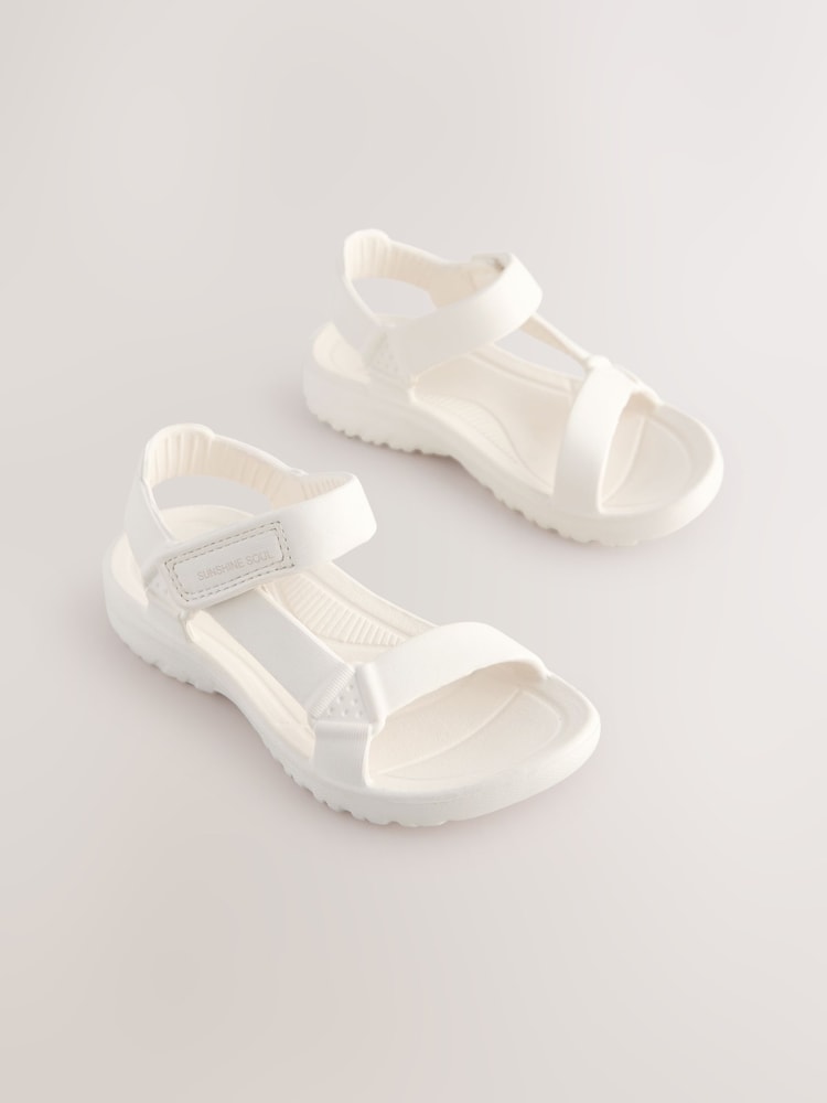 Bone White Touch and Close Fastening Trekker Sandals - Image 1 of 5