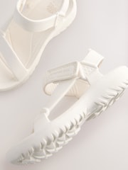 Bone White Touch and Close Fastening Trekker Sandals - Image 5 of 5