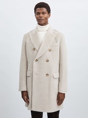 Oscar Jacobson Alpaca-Wool Double-Breasted Coat - Image 1 of 7