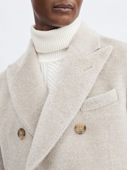 Oscar Jacobson Alpaca-Wool Double-Breasted Coat - Image 4 of 7