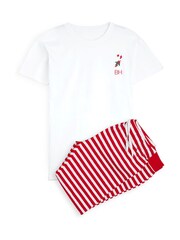 Mens Personalised Christmas Candy Cane Pyjamas by Stitch Style - Image 4 of 6