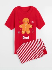 Personalised Christmas Ginger Bread Mens Pyjamas by Stitch Style - Image 4 of 5