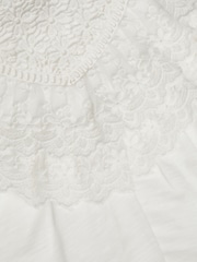 Monsoon White Long Sleeve Jersey 100% Cotton Blouse - Image 3 of 3