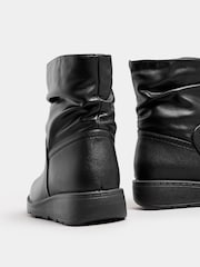 Yours Curve Black Extra Wide Fit Slouch Ankle Boots - Image 5 of 6
