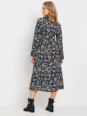 M&Co Black Leaf Printed Dress - Image 3 of 5