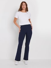 M&Co Blue Slim Leg Yoga Trousers - Image 3 of 4
