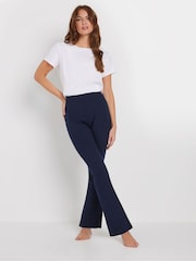 M&Co Blue Slim Leg Yoga Trousers - Image 4 of 4