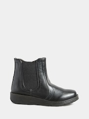Yours Curve Black Extra Wide Fit Extra Wide Fit Wedge Chelsea Boots - Image 2 of 5