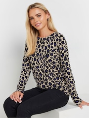 M&Co Natural Petite Crewneck Sweatshirt - Image 1 of 5