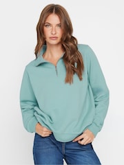 M&Co Blue Half Zip Sweatshirt - Image 1 of 5
