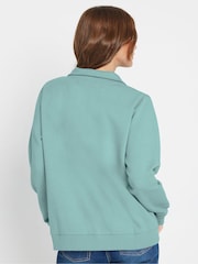 M&Co Blue Half Zip Sweatshirt - Image 3 of 5