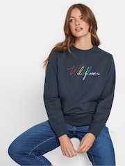 M&Co Blue Wildflower Sweatshirt - Image 1 of 4