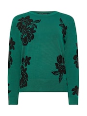 M&Co Green Petite Crewneck Sweatshirt - Image 5 of 5