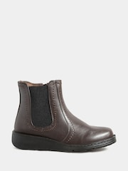 Yours Curve Brown Extra Wide Fit Extra Wide Fit Wedge Chelsea Boots - Image 1 of 8