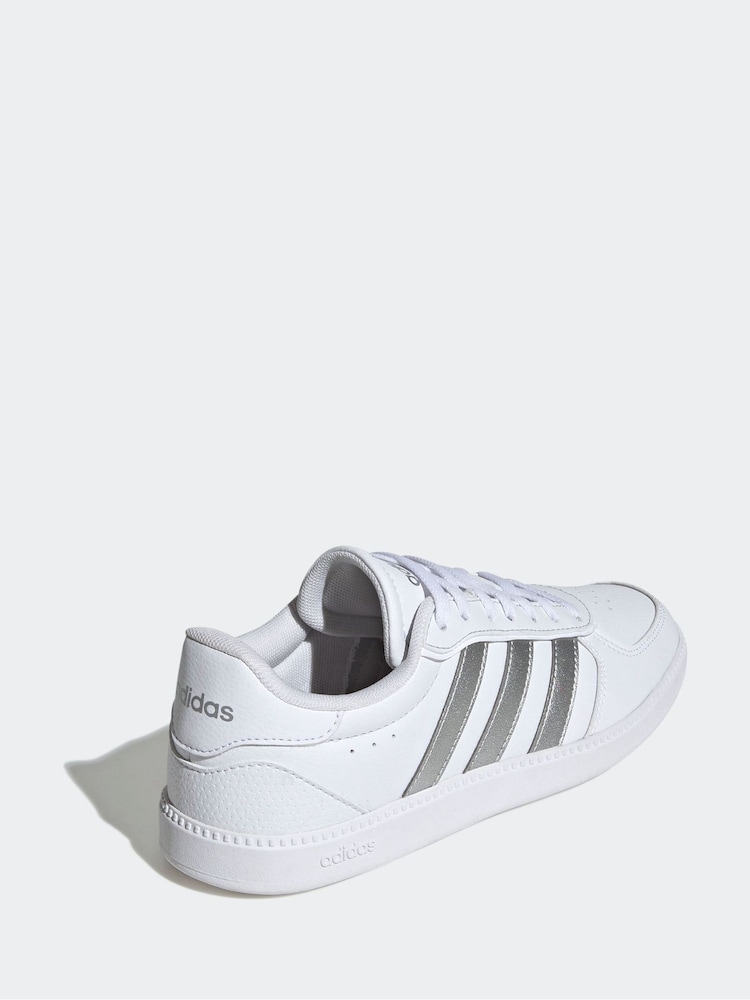 Buy adidas White/Silver Breaknet Sleek Trainers from the Next UK