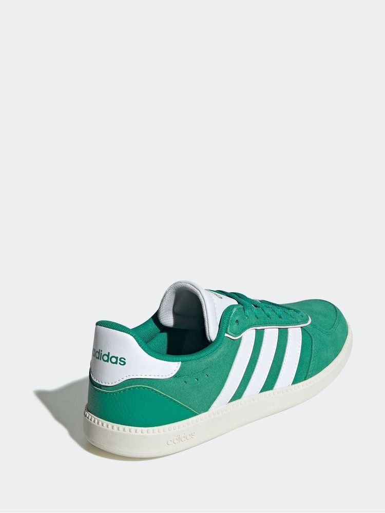 adidas Green/White Breaknet Sleek Trainers - Image 4 of 9