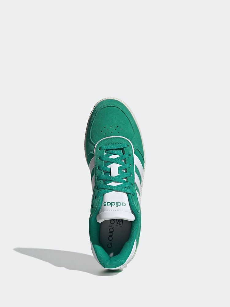 adidas Green/White Breaknet Sleek Trainers - Image 6 of 9