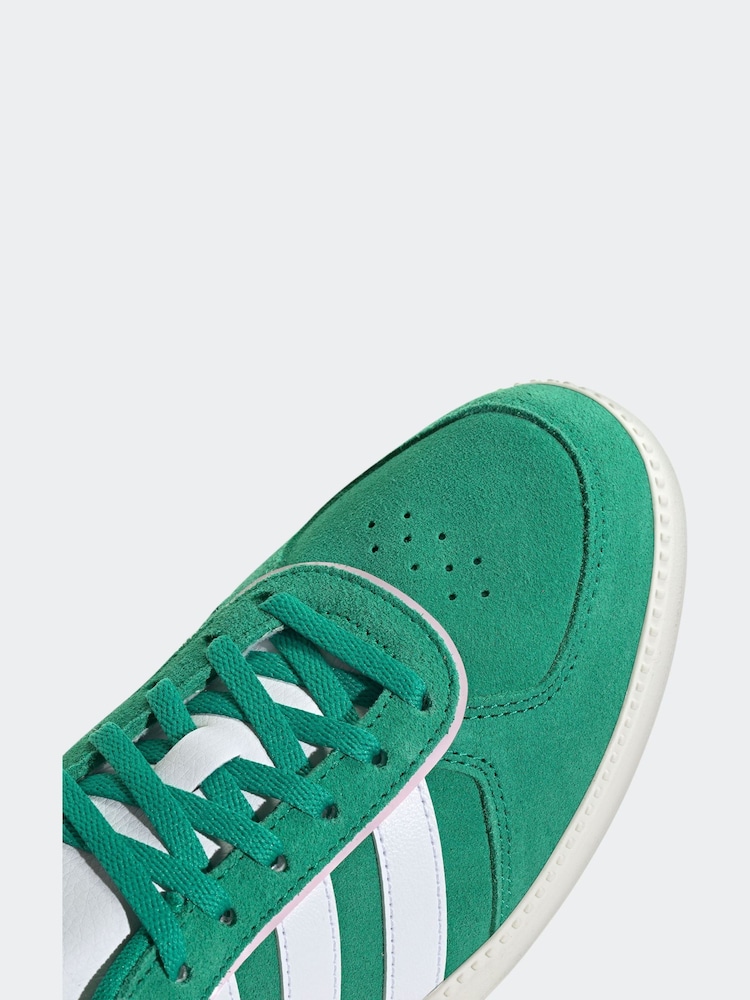 adidas Green/White Breaknet Sleek Trainers - Image 8 of 9