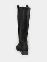 Yours Curve Black Wide Fit Extra Wide Fit Stretch Knee High Boots - Image 3 of 4