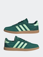 adidas Dark Green/White Breaknet Sleek Trainers - Image 5 of 9