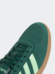 adidas Dark Green/White Breaknet Sleek Trainers - Image 8 of 9