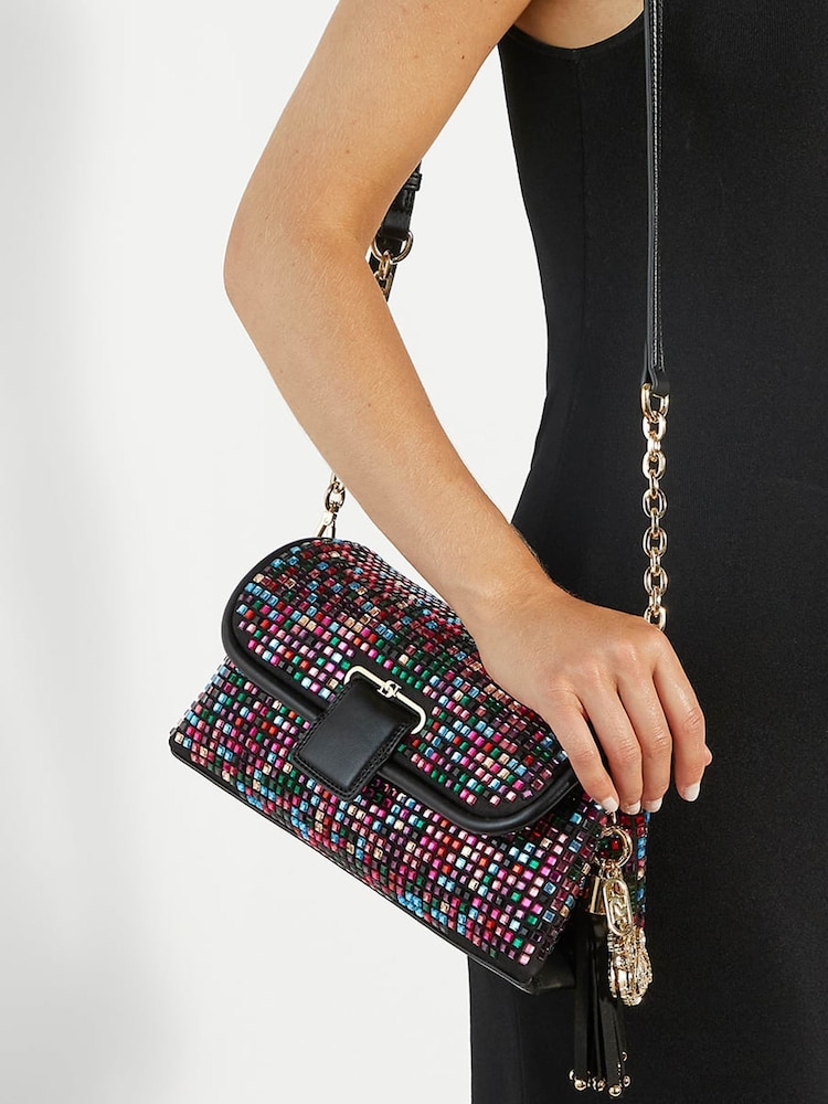 Dune London Shimar Black Chelsea Pillow Leather Shoulder Bag - Image 1 of 6