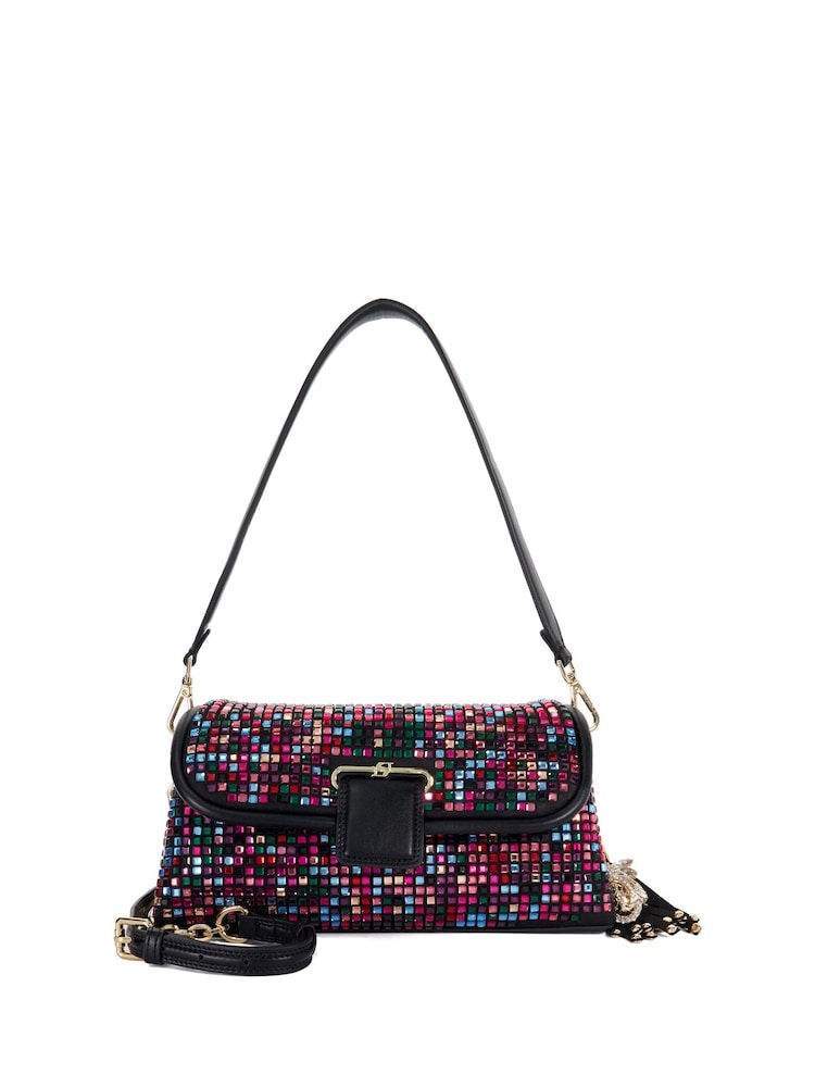 Dune London Shimar Black Chelsea Pillow Leather Shoulder Bag - Image 2 of 6