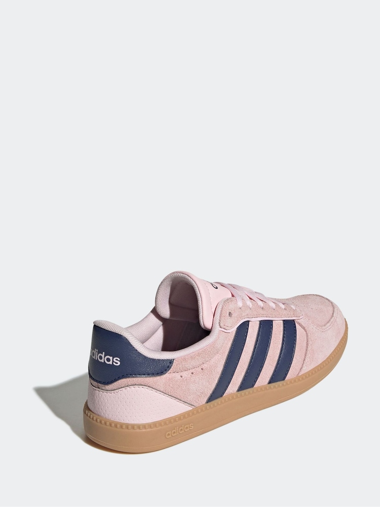 adidas Pink/Navy Breaknet Sleek Trainers - Image 2 of 9