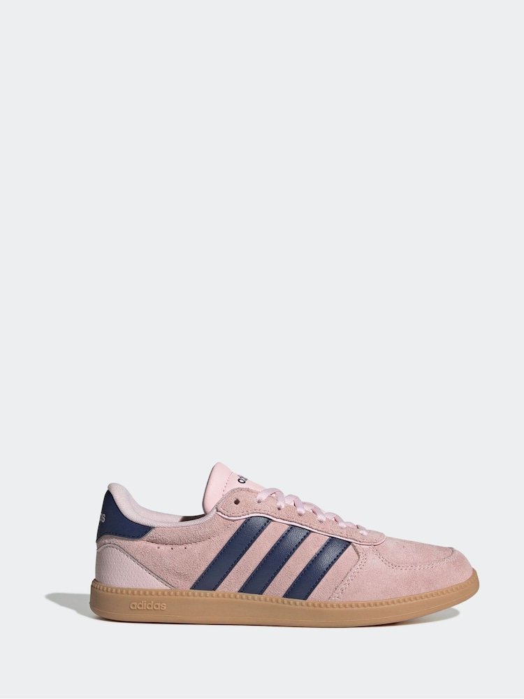 adidas Pink/Navy Breaknet Sleek Trainers - Image 3 of 9