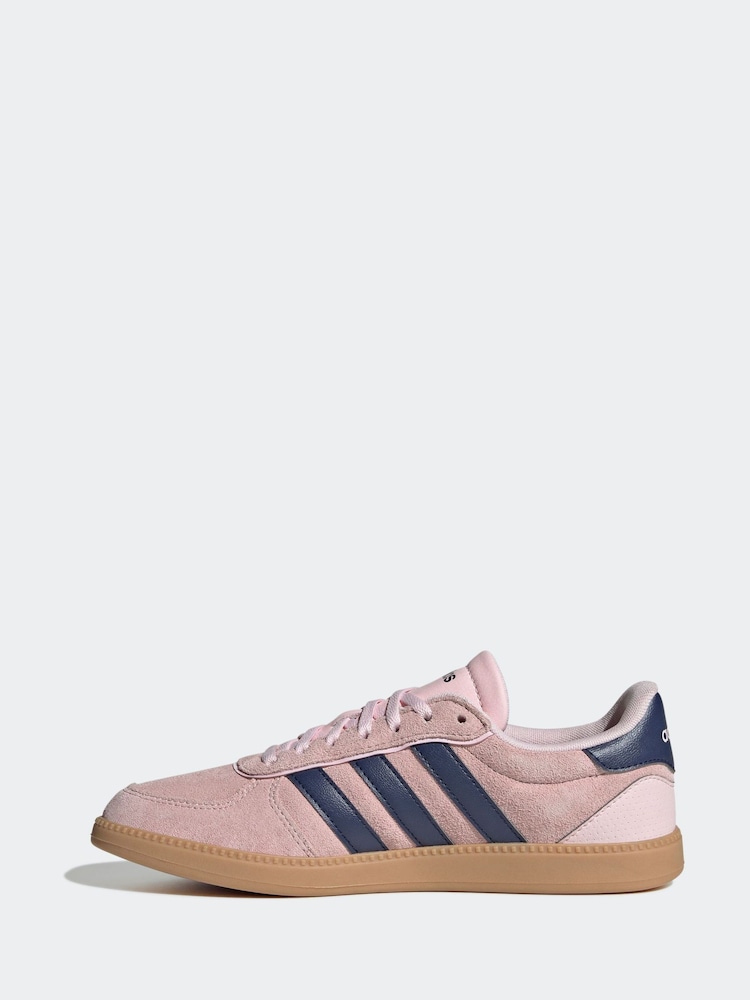 adidas Pink/Navy Breaknet Sleek Trainers - Image 4 of 9
