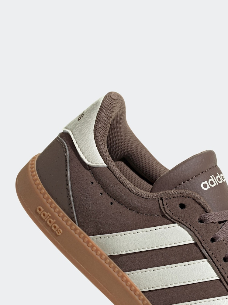 adidas Brown/White Breaknet Sleek Trainers - Image 9 of 9