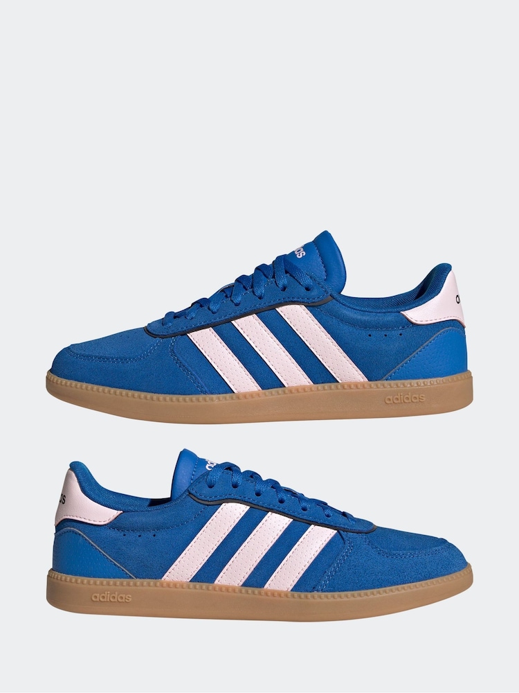adidas Blue/Pink Breaknet Sleek Trainers - Image 5 of 9