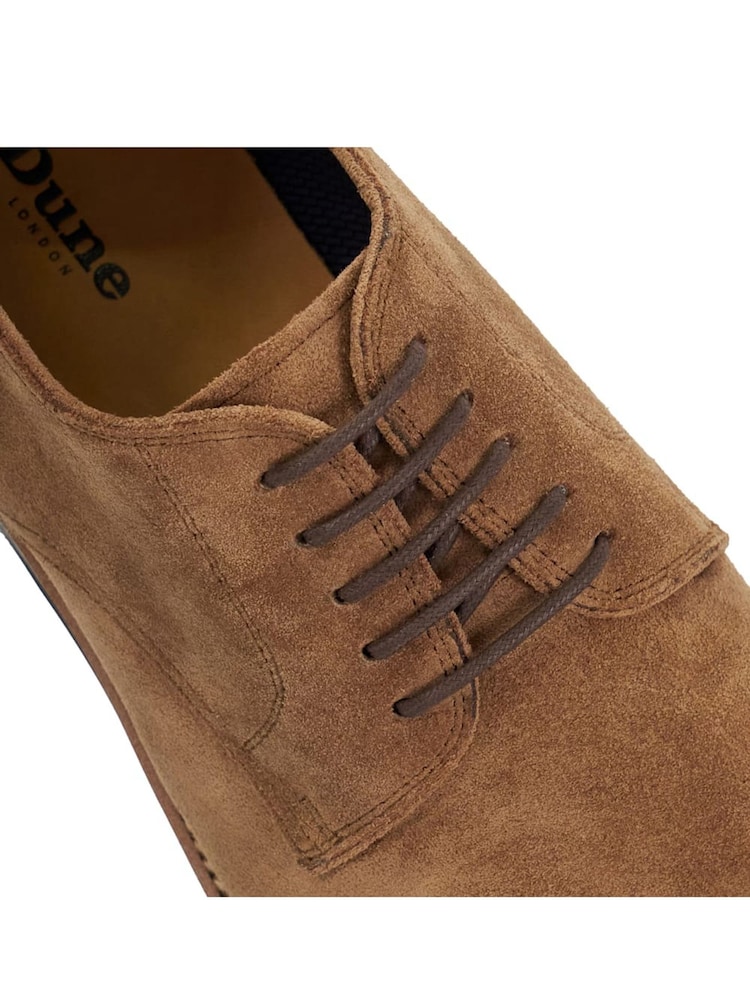 Dune London Brown Stanley Soft Leather Gibson Shoes - Image 5 of 5